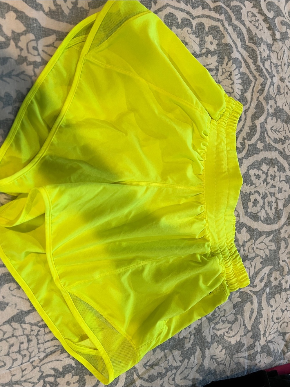 lululemon athletica Neon Yellow Women's Athletic Shorts